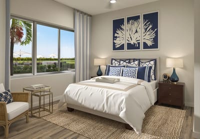 Bright private resident room with elegant decor