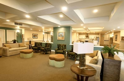 Interior view of a common area in the facility