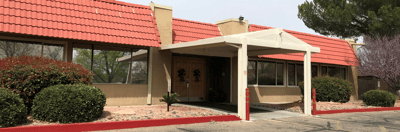Front entrance of Desert Highlands Care Center