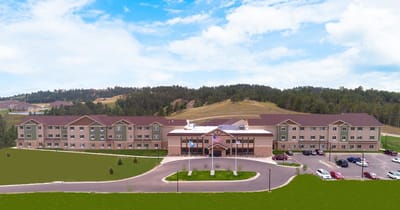 Aerial view of The Village at Skyline Pines building