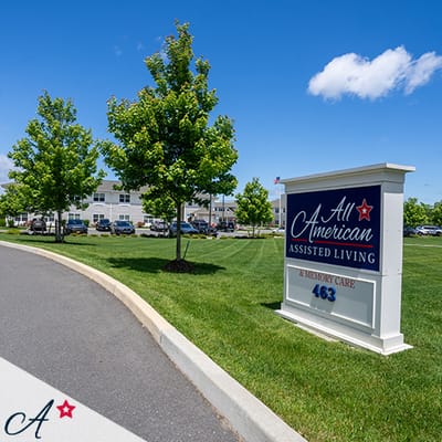 Exterior view of All American Assisted Living at Coram