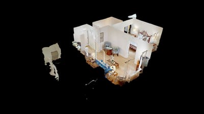 3D floor plan of a resident's living space