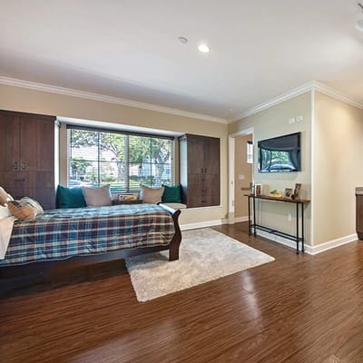 Cozy private resident room with natural light