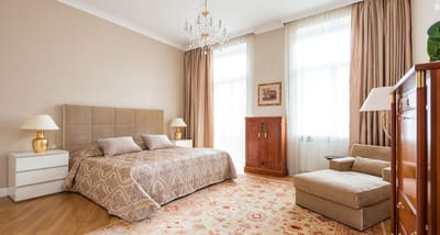 Aging Gracefully Senior Services, home care in Windsor, CA — Elegant bedroom with plush furnishings and natural light
