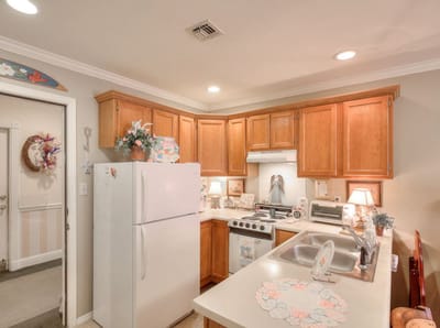Cozy kitchen in a senior living facility