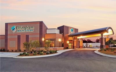 Effingham Care & Rehabilitation Center, Nursing Home in Springfield, GA — Exterior view of Effingham Health System building