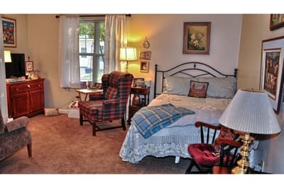 Cozy interior view of a resident's room