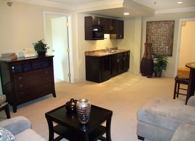 Interior view of a resident's living space
