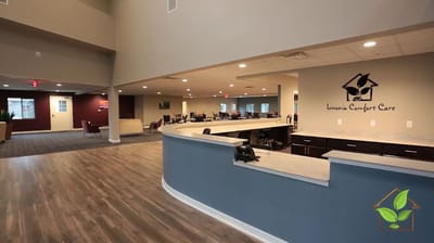Interior view of Livonia Comfort Care common area