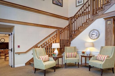 Cozy common area with seating and decor