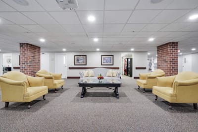 Interior common area with seating and decor