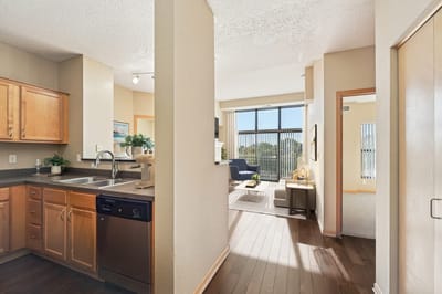Bright and modern living space showcasing an apartment interior