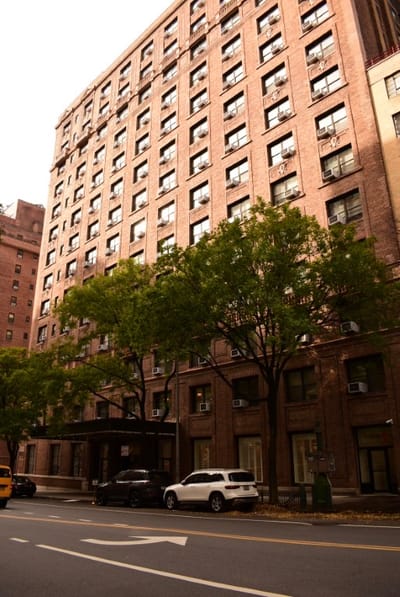 Exterior view of a brick assisted living facility
