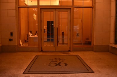 Entrance view of Sunrise at East 56th, with reception area visible