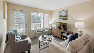 Cozy interior living room with furniture and decor