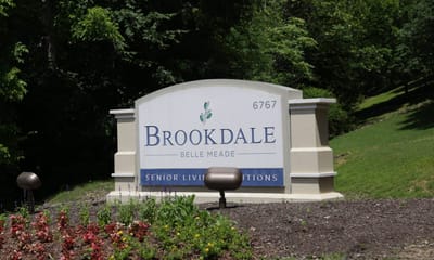 Exterior sign for Brookdale Belle Meade facility
