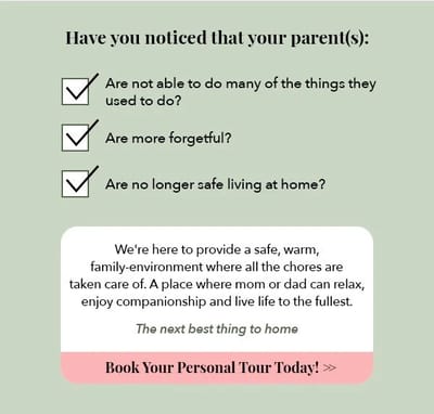 Promotional text for senior care services