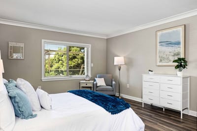 Cozy interior bedroom with natural light