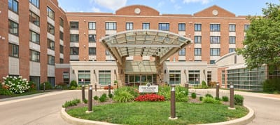 Exterior view of Marquette Senior Living facility