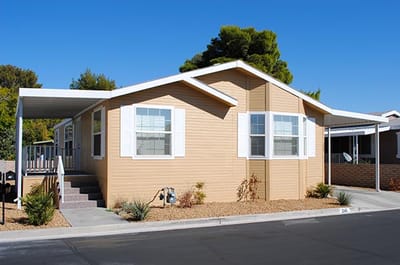 Exterior view of a senior living facility building