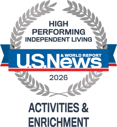 Award badge for high performance in independent living