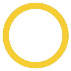 Simple yellow circular graphic