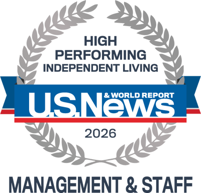 U.S. News Management & Staff badge for high performance