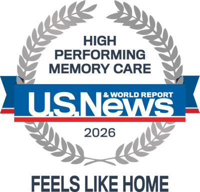 Award badge for high performing memory care