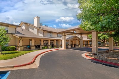 Front entrance of Brookdale Remington Park facility