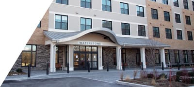 Front entrance of Waterstone on High Ridge
