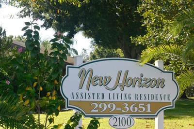 Signage of New Horizon Assisted Living Residence