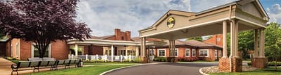 Exterior view of Paul's Run Retirement Community entrance