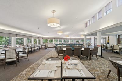 Dining room with tables and seating