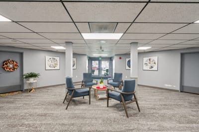 Interior common area with seating and decor