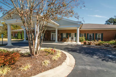 Exterior view of Brookdale Hampton Cove entrance