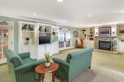 Cozy common area with comfortable seating and decor