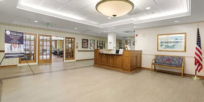 Interior view of the facility's lobby area