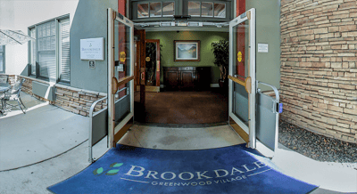 Entrance lobby of Brookdale Greenwood Village