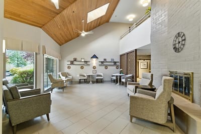 Welcoming common area with comfortable seating and natural light
