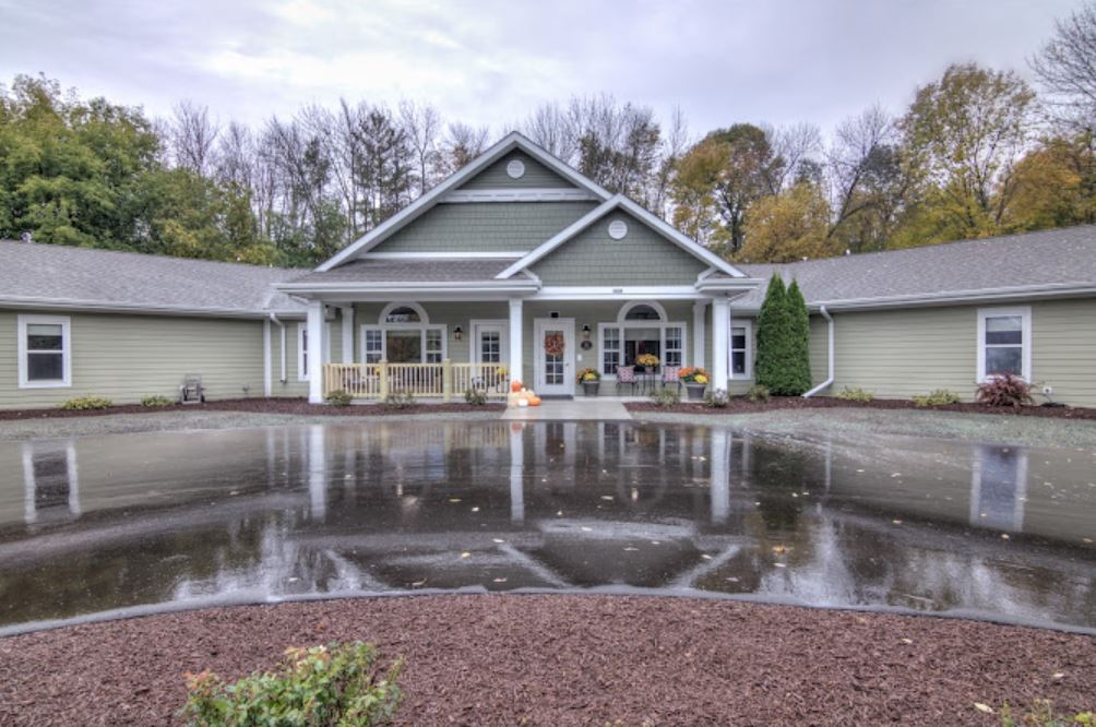 Exterior view of the assisted living facility entrance