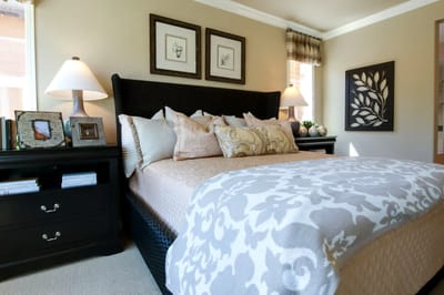 Cozy bedroom in a senior living facility