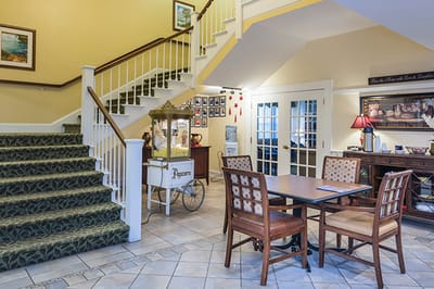 Interior common area with seating and decor