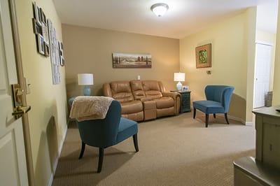 Cozy interior of a resident's living space