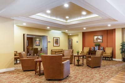 Interior common area with seating and decor