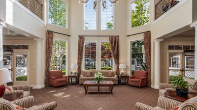 Bright interior of a welcoming common area