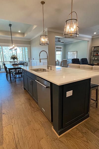 Bright kitchen area in a modern living space