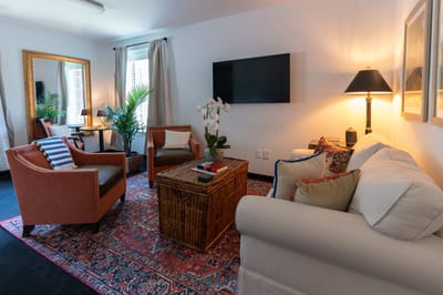 Cozy common area with comfortable seating and decor