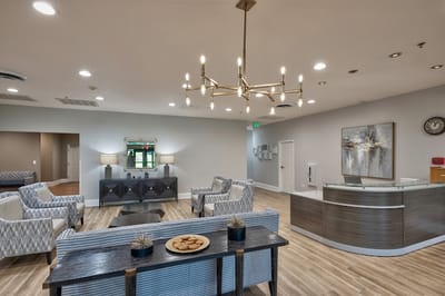 Interior common area with seating and decor