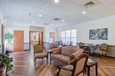 Interior common area with seating and decor