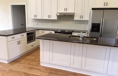 Modern kitchen in a senior living facility